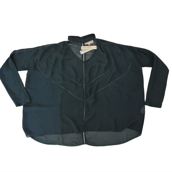 LAURA SIEGEL chiffon choker top NWT sz S - Picture 3 of 5